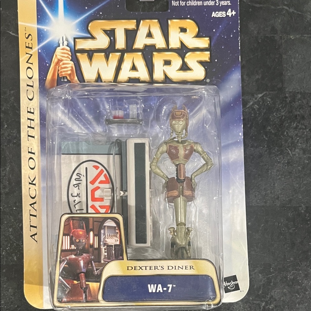 Hasbro Star Wars WA-7 Figure with Red and Silver Details